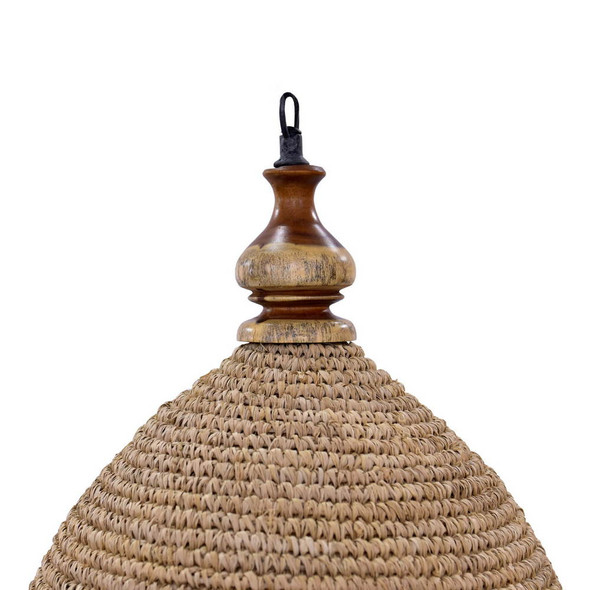 Verdon Knitted Pendant - Solid Timber Boho Chic style  furniture