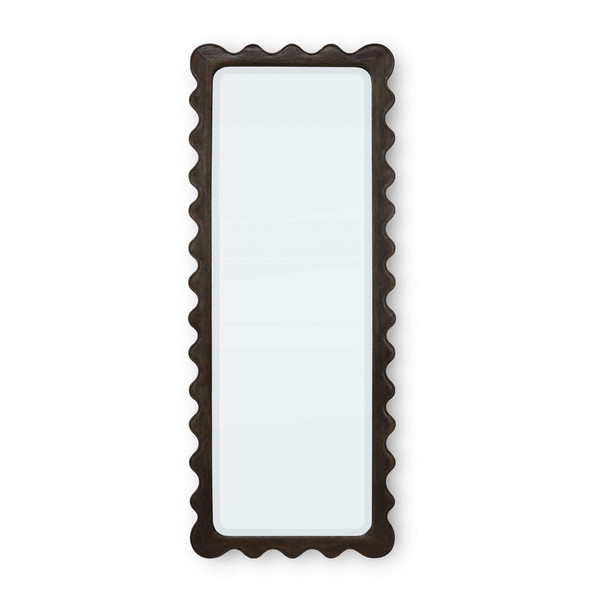 Chloe Scalloped Rectangular Mirror - Size: 178H x 69W x 3D (cm) - Boho Chic style