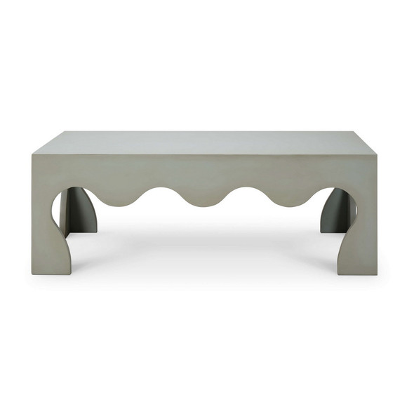Chloe Scalloped Coffee Table - Solid Timber Boho Chic style Living Room furniture