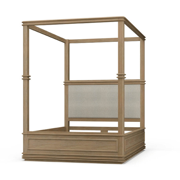 Battersea Canopy Bed Queen - Size: 220H x 167W x 227D (cm) - Mediterranean style