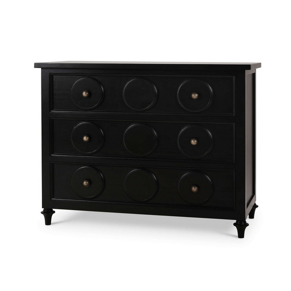 Laguna 3 Drawer Dresser - Size: 96H x 120W x 51D (cm) - Mediterranean style