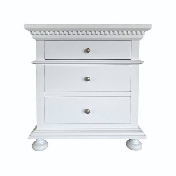Westminster Side Table - White Bedroom Furniture - FH1259-MW