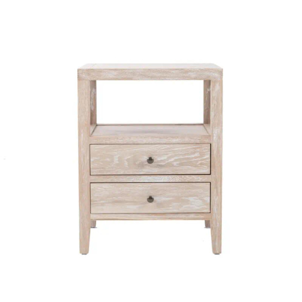 Montauk Side Table - Whitewash Oak - HL610#CS