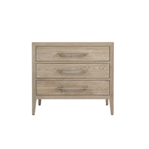 Portland Wide Side Table - Weathered Oak Bedroom Furniture - HL624-80
