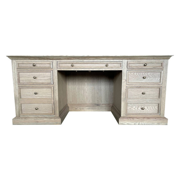 Winchester Panel Desk - Weathered Oak Office & Study Furniture - FH1212-105
