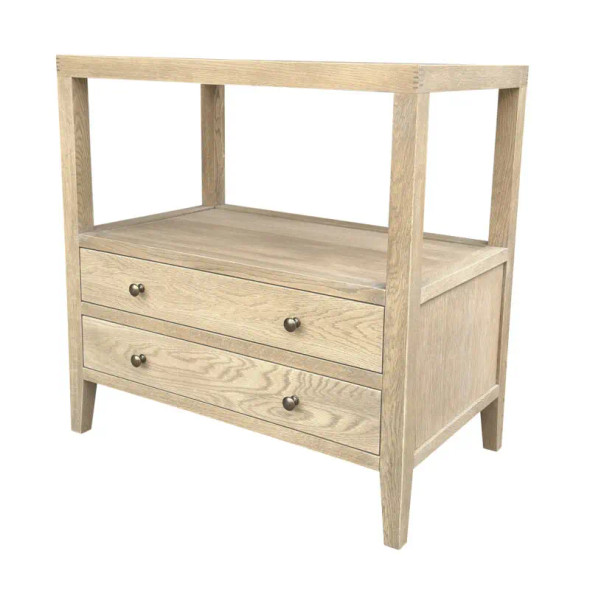 Holbrook Side Table - Weathered Oak Bedroom Furniture - HL612-1-105