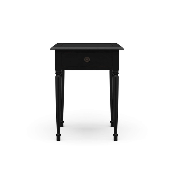 Auvergne Lamp Table - Batavia Black - Size: 69H x 53W x 53D (cm) - French Provincial style