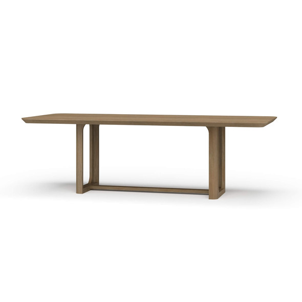 Corte Dining Table 240cm - Sandbar - Size: 76H x 244W x 102D (cm) - Mid-Century Modern style