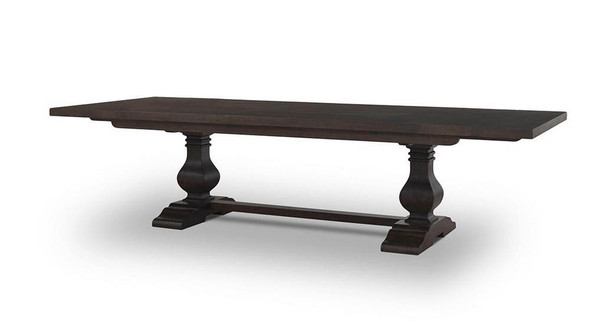 Trestle table Extending w/out Grooves - Black Wash