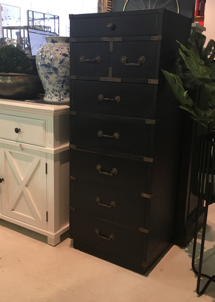 Voyager Dresser - Black - Solid Timber Mid-Century Modern style Office & Study furniture