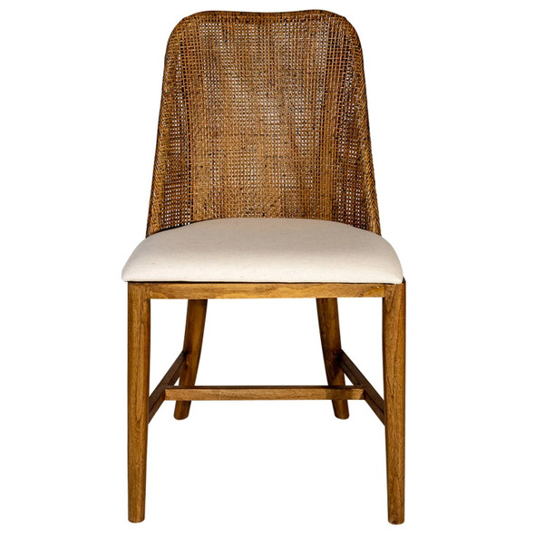 Panama Rattan Dining Chair - Mango Teak - Coastal style