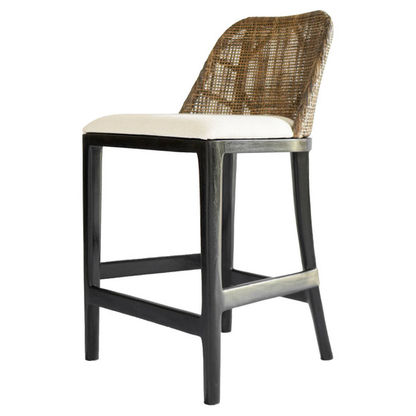 Panama Rattan Counter Stool - Pecan Brown Kitchen Furniture - GT-106PB