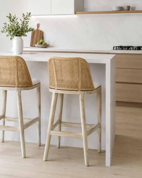 Panama Rattan Counter Stool - Whitewash GT-106WW