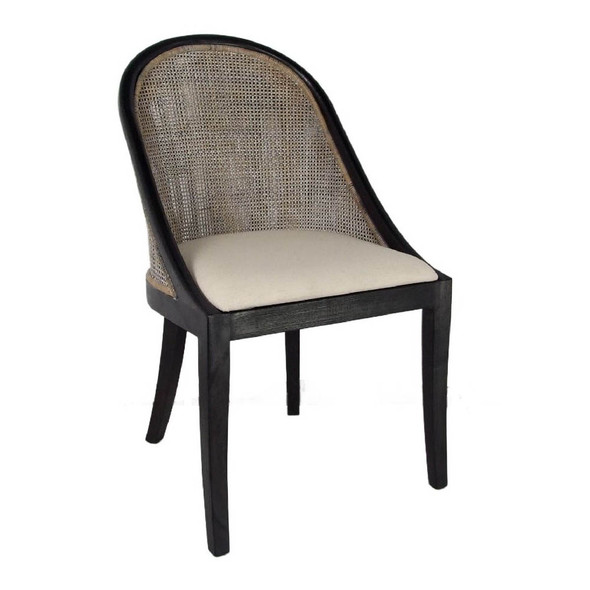Caledonia Rattan Dining Chair - Smoke Grey GT-109SGW