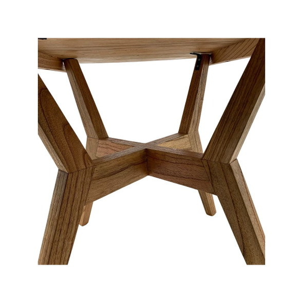 Porto Round Dining Table 120Cm - Mindi Brown