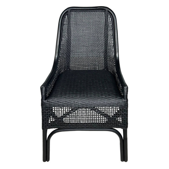 Amara Alfresco Dining Chair - Solid Black - Coastal style