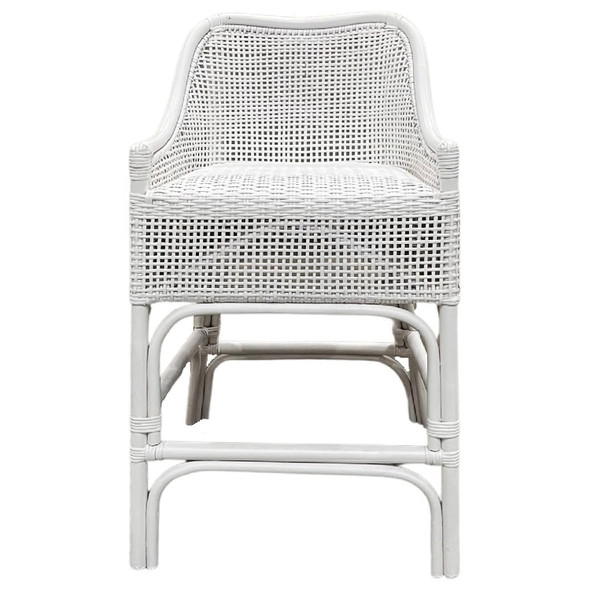 Amara Alfresco Counter Stool - Solid White - Coastal style