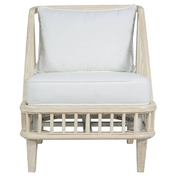 Solaro Lounge Chair - Whitewash - Mid-Century Modern style