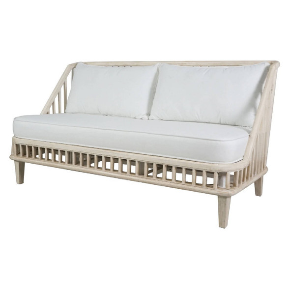 Solaro 2.5 Seater Sofa - Whitewash Living Room Furniture - Q-0829C-DW