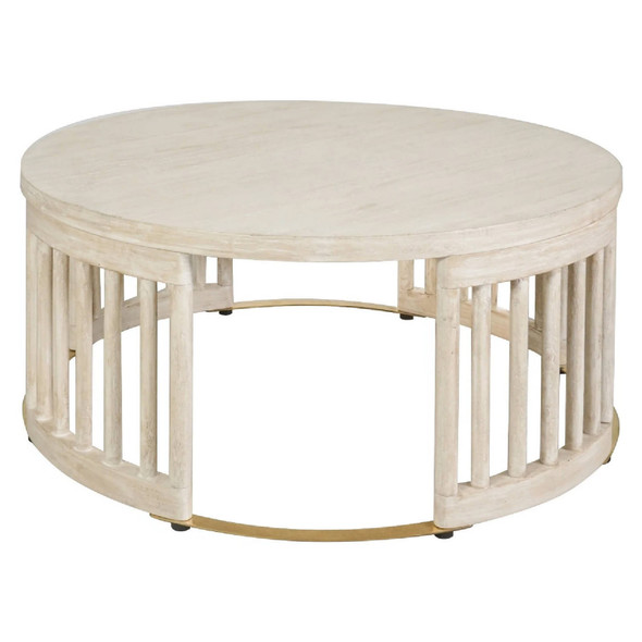 Solaro Retro Coffee Table - Whitewash - Mid-Century Modern style