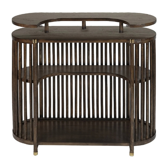 Solaro Retro Bar - Walnut - Mid-Century Modern style