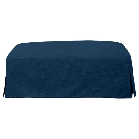 Exeter Ottoman - Navy - Contemporary style