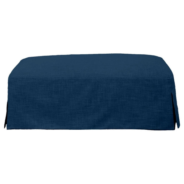 Exeter Ottoman - Navy - Contemporary style
