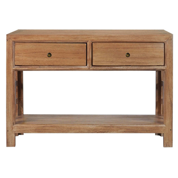 Callan 2 Drawer Console - Mindi Brown Living Room Furniture - T-0005MB