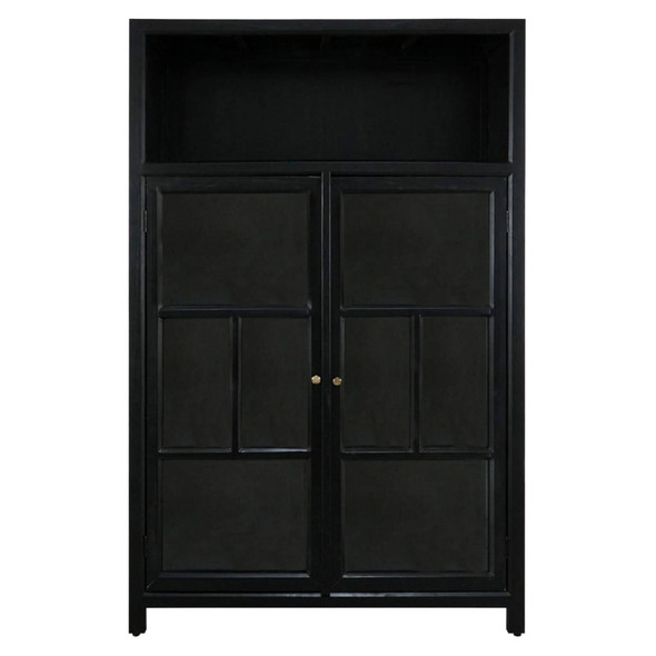 Callan Display Cabinet - Black - Contemporary style