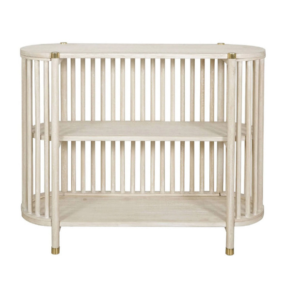 Solaro Console Table - Whitewash - Mid-Century Modern style