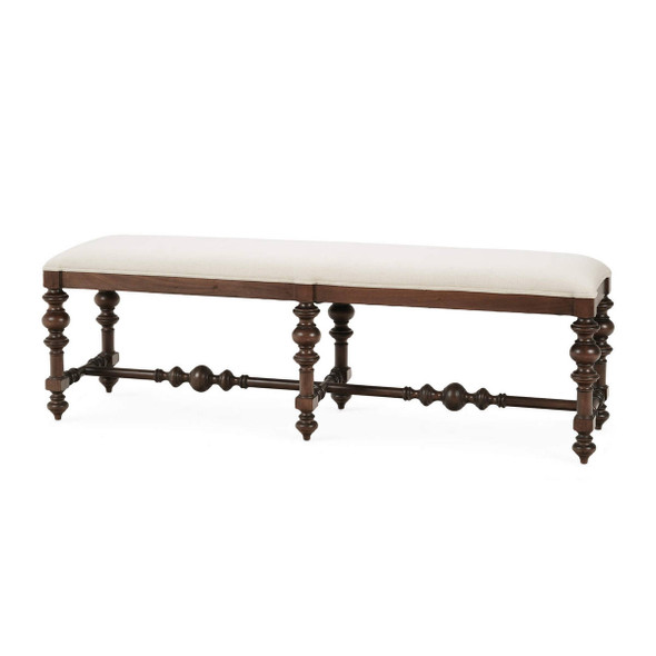 Savannah Large Bench - Size: 49H x 152W x 38D (cm) - Boho Chic style