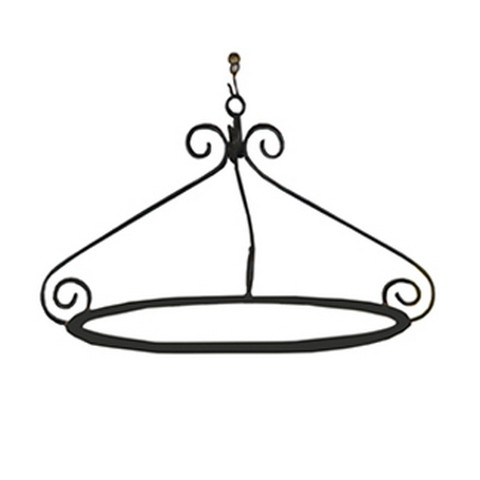 Bed Netting Canopy Holder - Natural Iron - Size: 70H x 112W x 112D (cm)