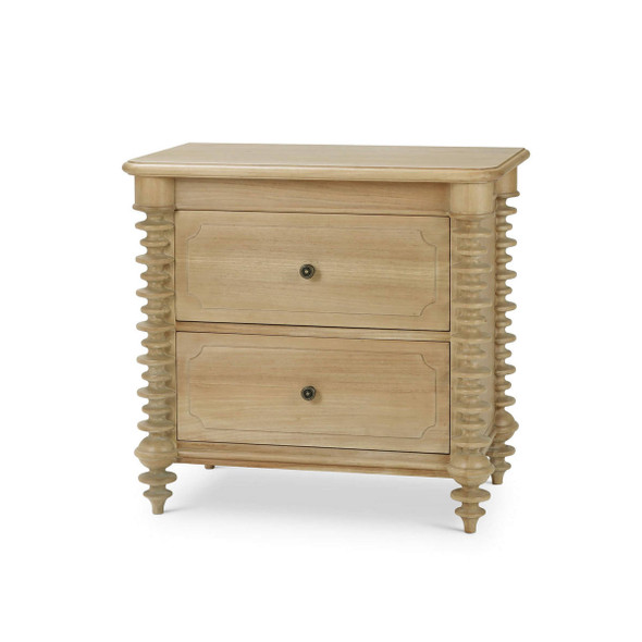 Milano 2 Drawer Bedside Table - Size: 73H x 81W x 51D (cm) - Mediterranean style Milano 2 Drawer Bedside Table - Size: 73H x 81W x 51D (cm) - Mediterranean style