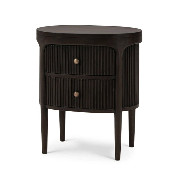 Regent Small Bedside Table w/ Knobs - Mid-Century Modern Bedside Regent Small Bedside Table w/ Knobs - Mid-Century Modern Bedside