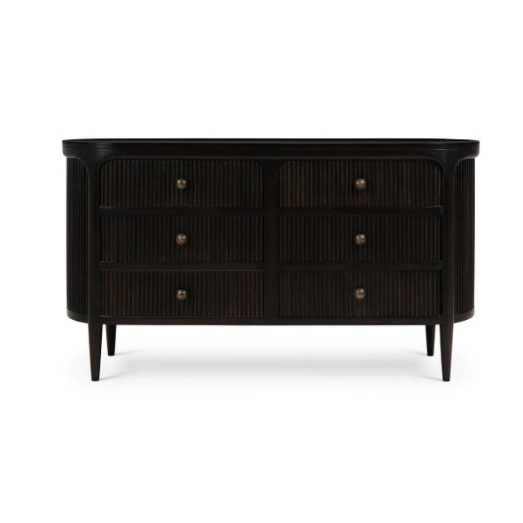 Regent 6 Drawer Dresser w/ Small Knobs - Mid-Century Modern Chest of Drawers Regent 6 Drawer Dresser w/ Small Knobs - Mid-Century Modern Chest of Drawers