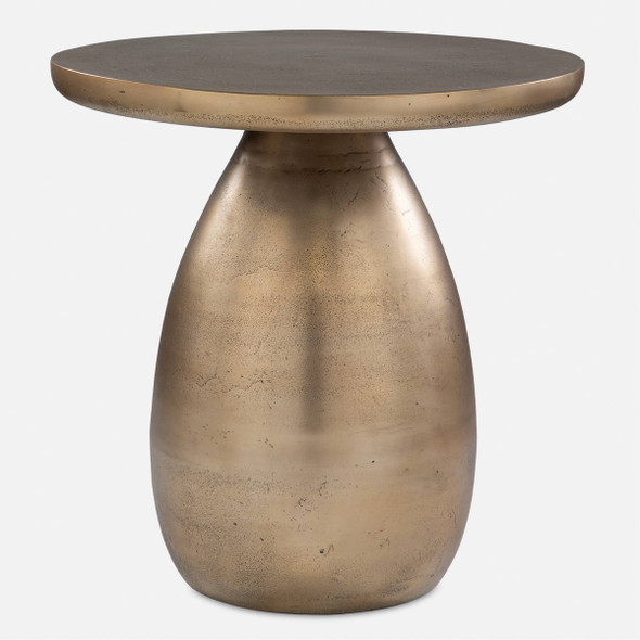 Antigua Antique Brass Side Table - Size: 51H x 51W x 51D (cm) - Mid-Century Modern style Antigua Antique Brass Side Table - Size: 51H x 51W x 51D (cm) - Mid-Century Modern style