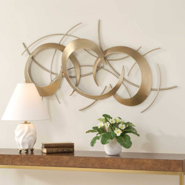 Motivate Gold Wall Art Mid-Century Modern style Wall Art Decor