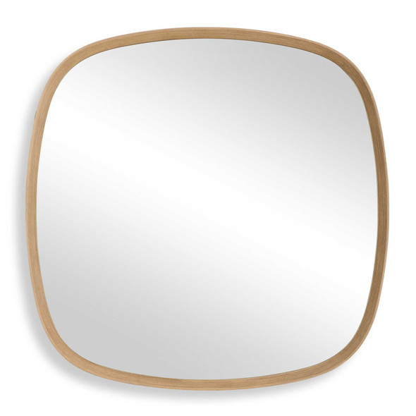 Novell Pinewood Mirror - Size: 106H x 106W x 4D (cm) - Mid-Century Modern style