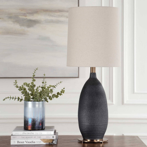 Bower Matt Black Table Lamp Mid-Century Modern style Table Lamp Decor