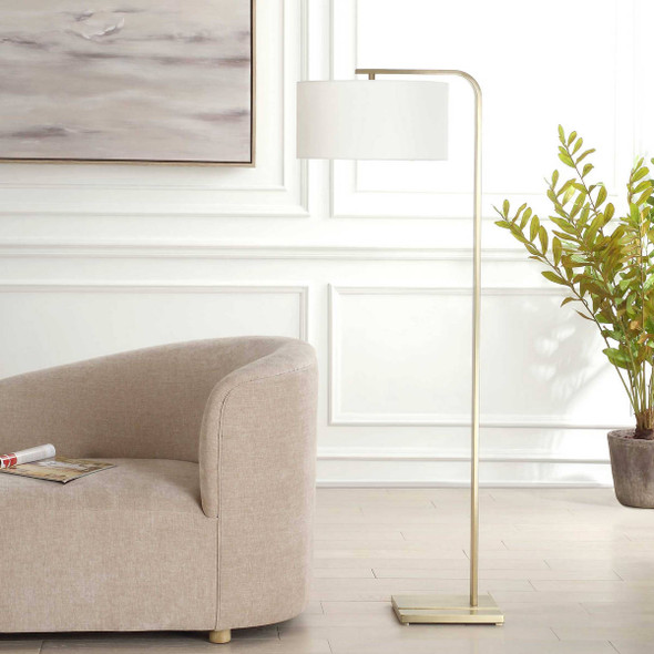 Laight Antique Brass Floor Lamp Mid-Century Modern style Floor Lamp Decor