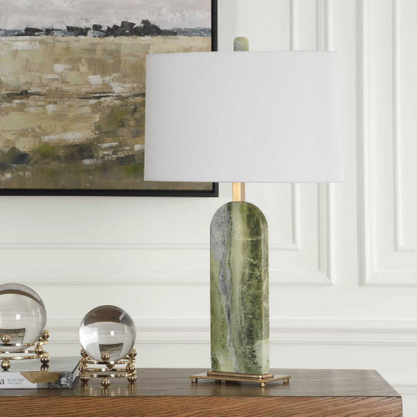 Moorea Green Marble Table Lamp Mid-Century Modern style Table Lamp Decor