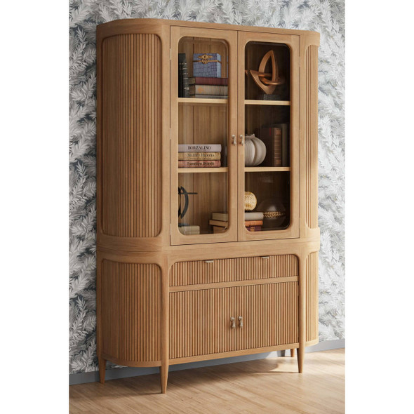 Regent Bookcase - Size: 200H x 135W x 41D (cm) - Mid-Century Modern style