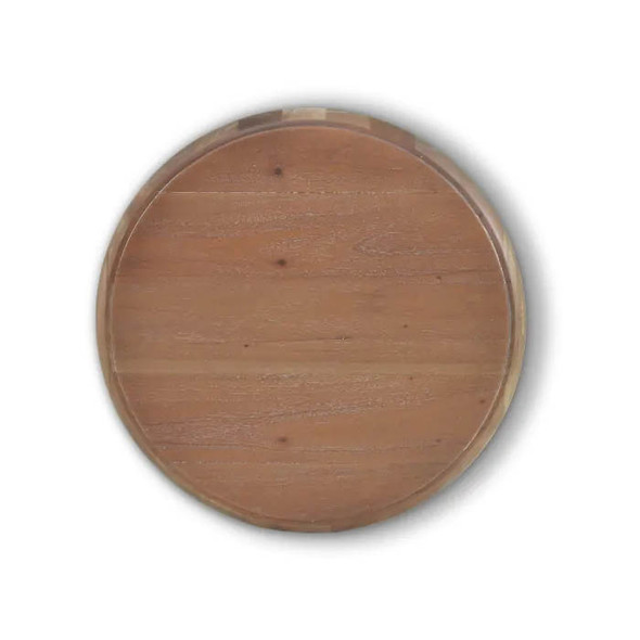Lazy Susan Small - Straw Wash - Size: 3H x 46W x 46D (cm) - Traditional style
