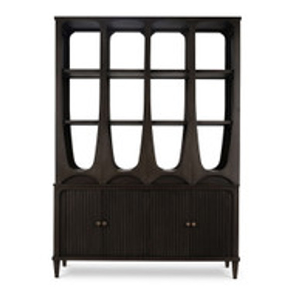 Kraton Eclipse Bookcase - Mid-Century Modern Bookcase - Grey Oak