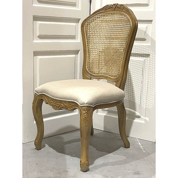 Josephine Rattan Back Dining Chair - Natural Oak - ML2149R-1
