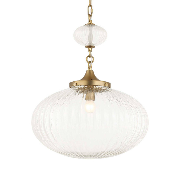 Bellaire 1 Light Glass Shade Pendant - Size: 51H x 0W x 0D (cm) - Contemporary style