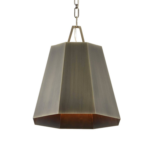 Granada 1 Light Hexagon Pendant - Size: 41H x 38W x 38D (cm) - Contemporary style