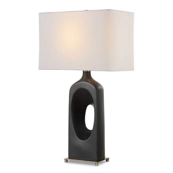 Void Matte Black Table Lamp - Size: 76H x 43W x 25D (cm) - Geometric style
