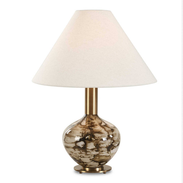 Montagu Dark Brown Table Lamp - Size: 60H x 46W x 46D (cm) - Contemporary style
