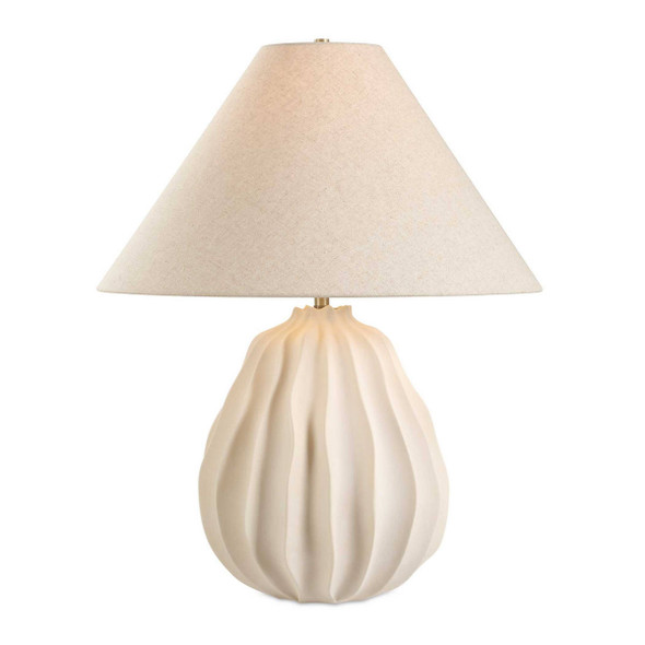 Javary Matte Beige Table Lamp - Size: 70H x 56W x 56D (cm) - Contemporary style